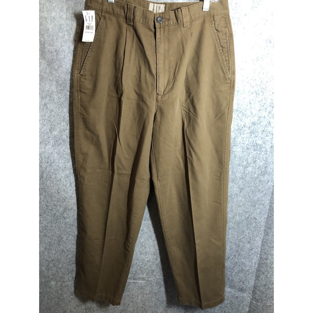 Gap Pants Mens 34x30 Brown Cotton Straight Casual Career Classic New With Tags